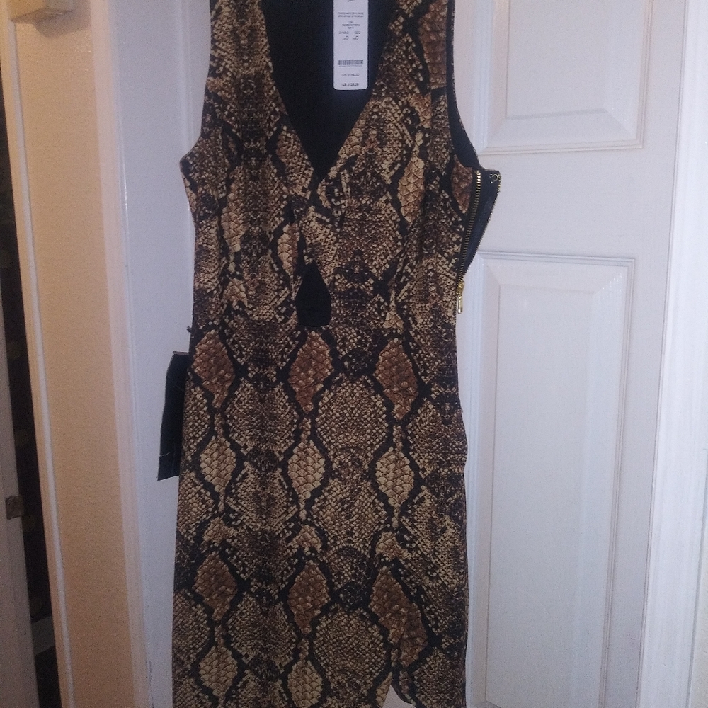 Bebe x naven snake print dress